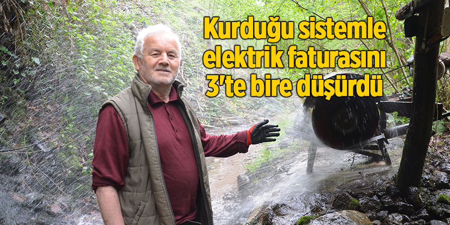 Kurduğu sistemle elektrik faturasını 3'te bire düşürdü