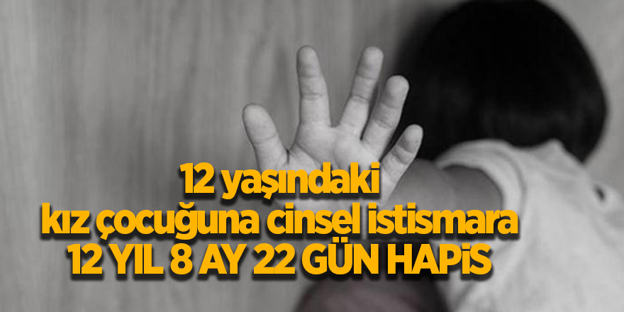 12 yaşındaki kız çocuğuna cinsel istismara 12 yıl 8 ay 22 gün hapis - samsun haber