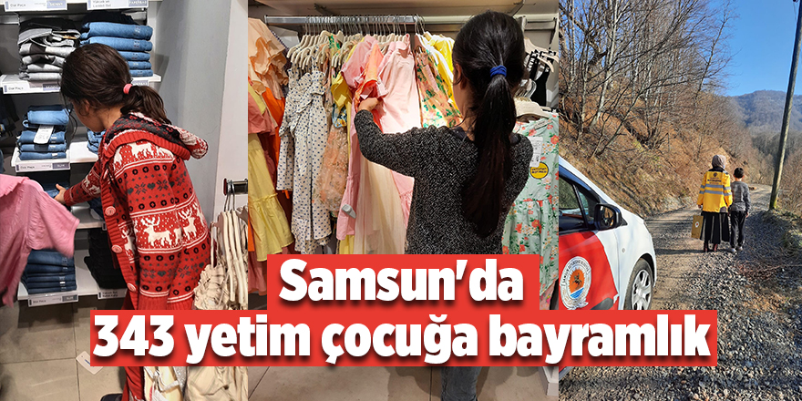 Samsun'da 343 yetim çocuğa bayramlık