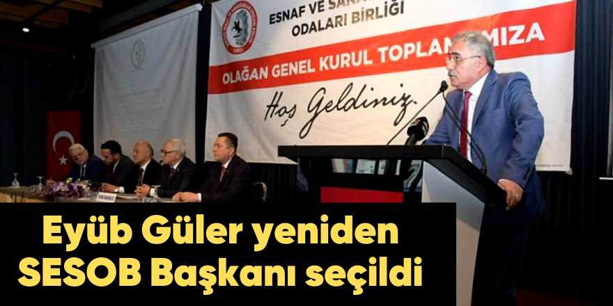 Eyüb Güler yeniden SESOB Başkanı seçildi