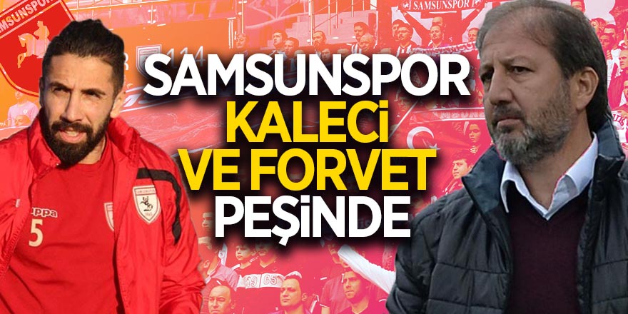 Samsunspor kaleci ve forvet peşinde