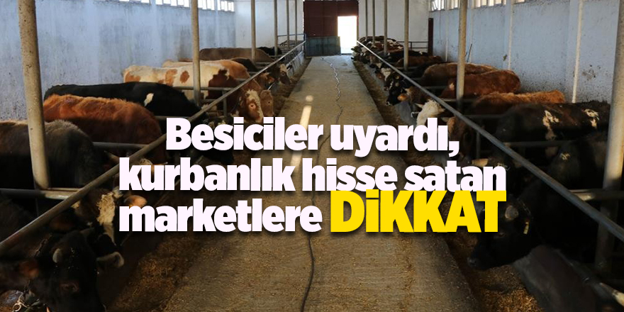 Besiciler uyardı, kurbanlık hisse satan marketlere dikkat