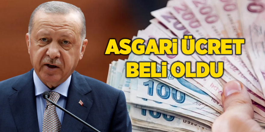 Asgari ücret belli oldu