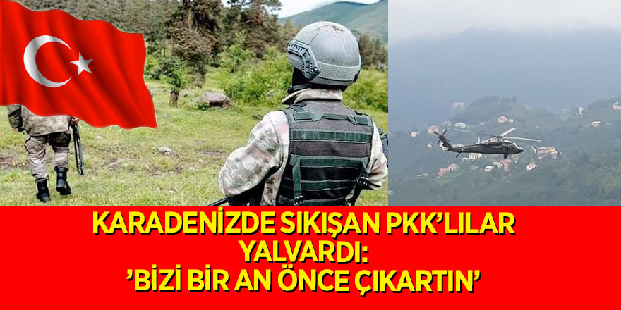 Süper Kobraları duyan PKK’lılar telsiz ile yalvardı: "Bizi biran evvel çıkartın"