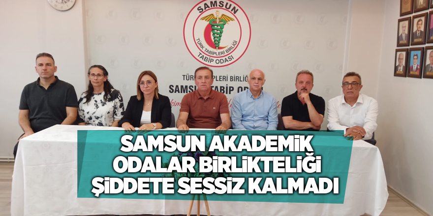 Samsun Akademik Odalar Birlikteliği şiddete sessiz kalmadı - samsun haber