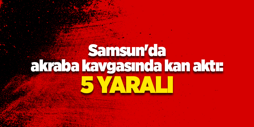 Samsun'da akraba kavgasında kan aktı: 5 yaralı