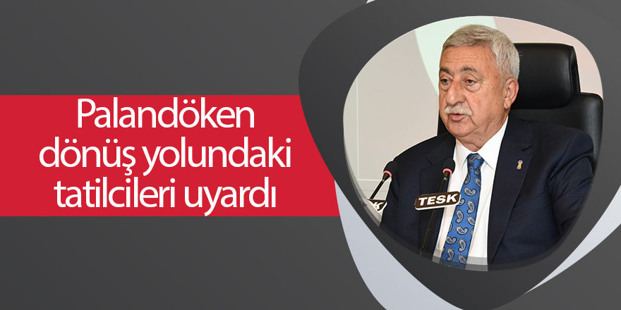 Palandöken dönüş yolundaki tatilcileri uyardı