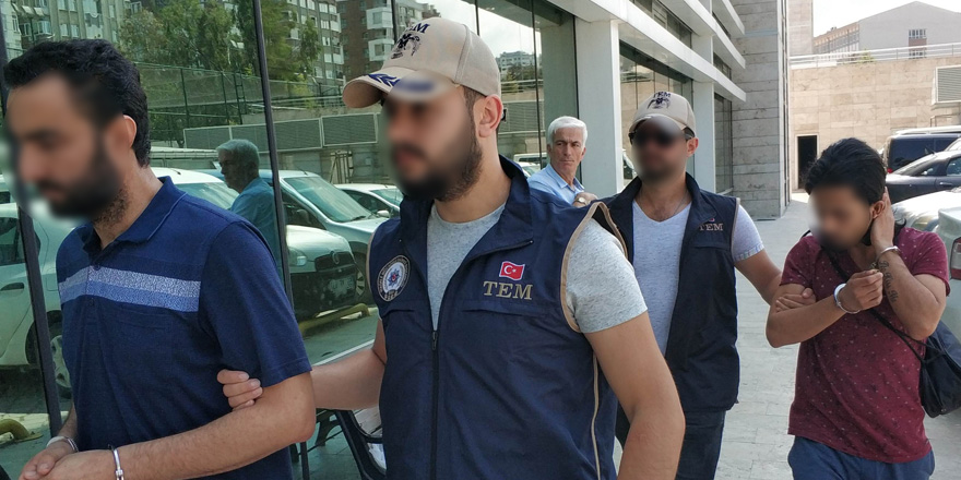 Samsun'da DEAŞ'tan gözaltına alınan 3 Iraklı adliyede 