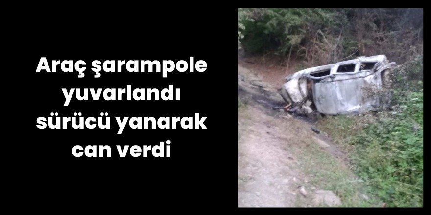 Samsun'da yanarak can verdi