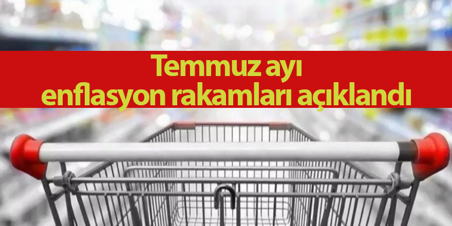 Temmuz ayı enflasyon rakamları açıklandı