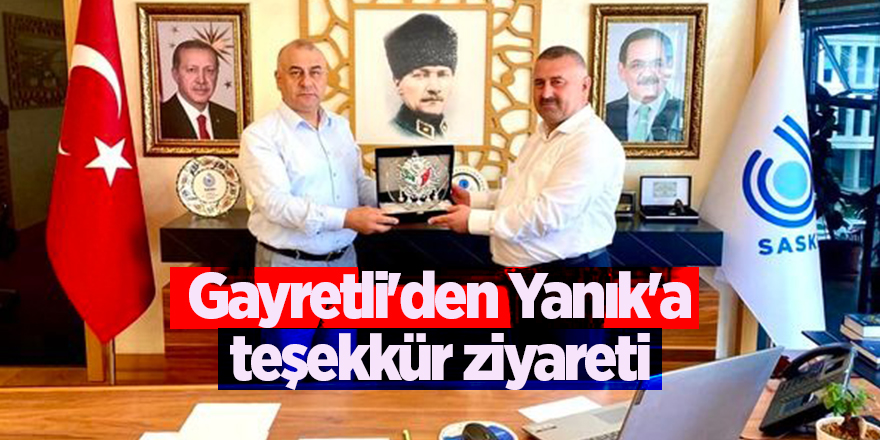 Gayretli'den Yanık'a teşekkür ziyareti  - samsun haber