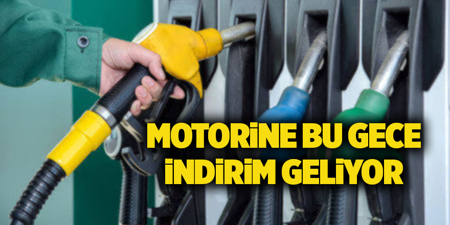 Motorine bu gece indirim geliyor