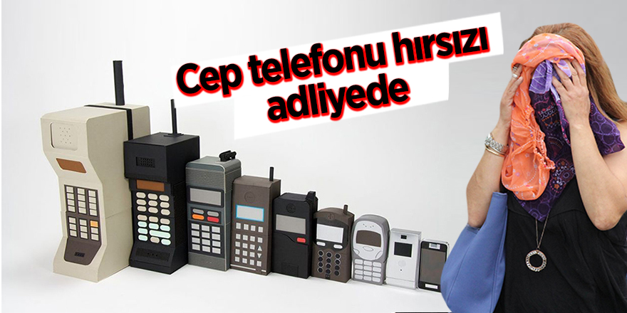 Cep telefonu hırsızı kadın adliyede