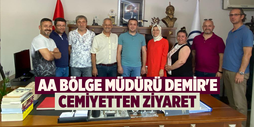 AA BÖLGE MÜDÜRÜ DEMİR'E CEMİYETTEN ZİYARET - samsun haber