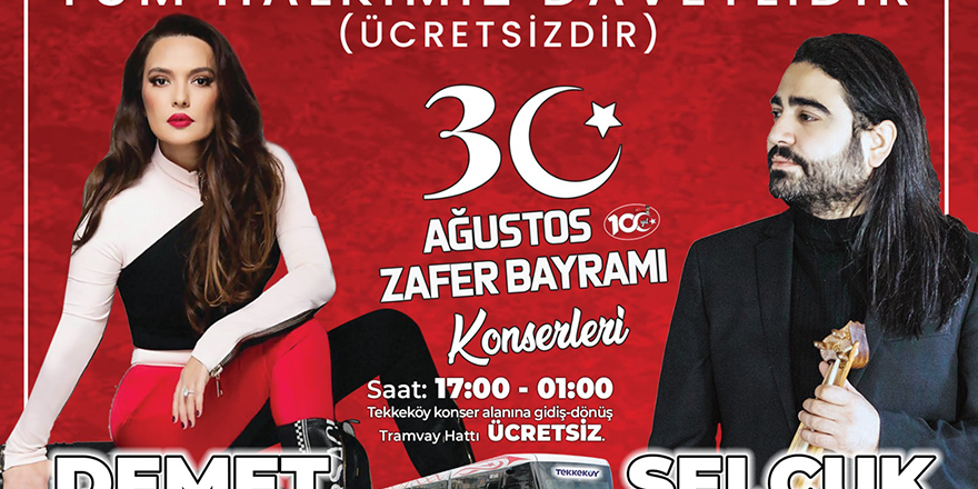 Tekkeköy’de Zafer Bayramı konserle kutlanacak - samsun haber