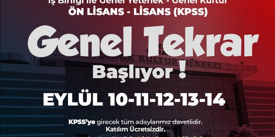 Canik Belediyesi Ücretsiz KPSS Eğitim Programı Düzenleyecek - samsun haber