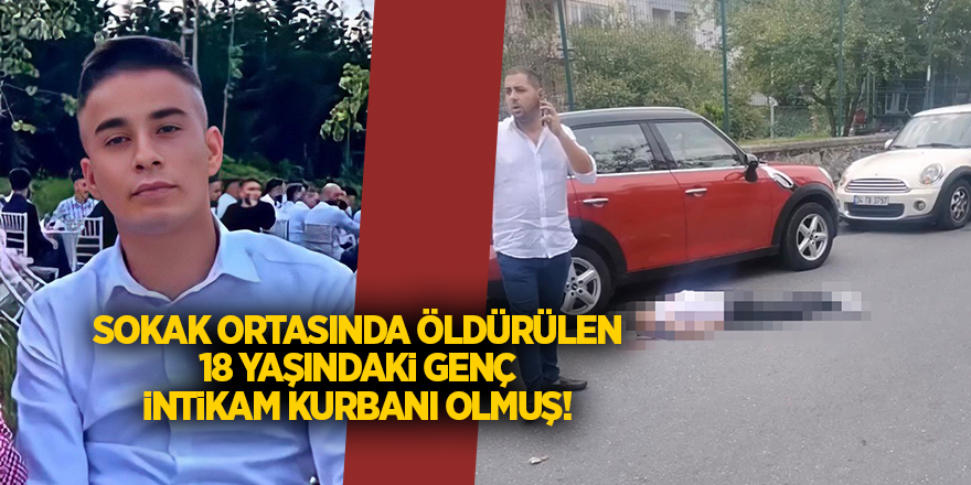 Sokak ortasında öldürülen 18 yaşındaki genç intikam kurbanı olmuş!