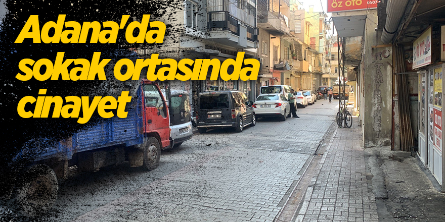 Adana'da sokak ortasında cinayet