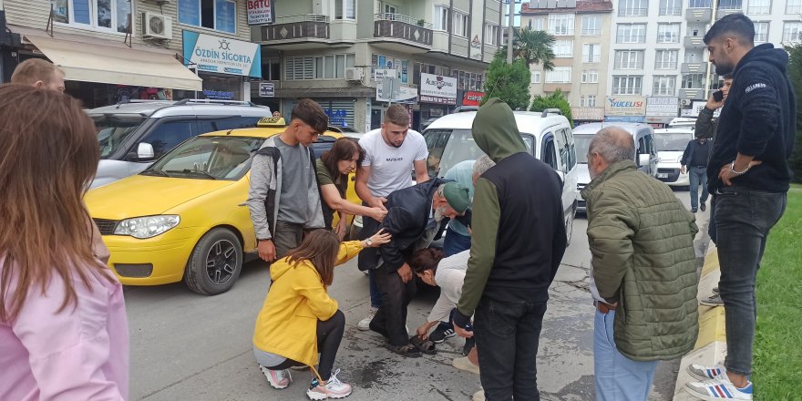 Samsun'da bisikletten düşen yaşlı adam ölümden döndü - samsun haber