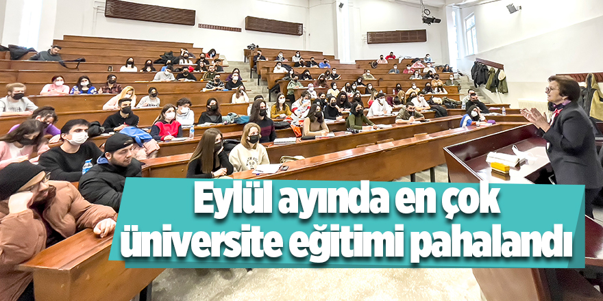 Eylül ayında en çok üniversite eğitimi pahalandı