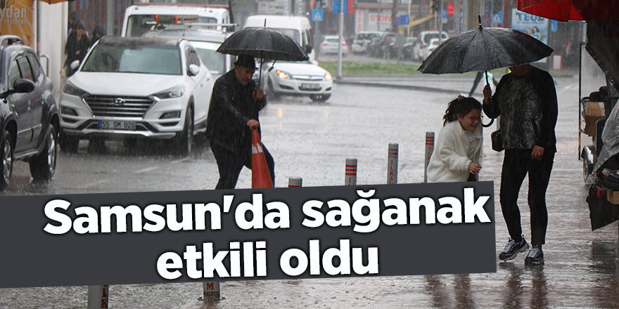 Samsun'da sağanak etkili oldu - samsun haber