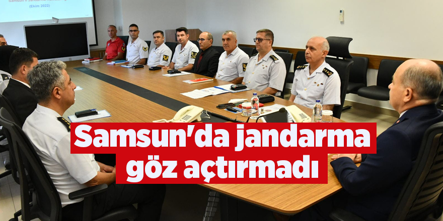 Samsun'da jandarma göz açtırmadı