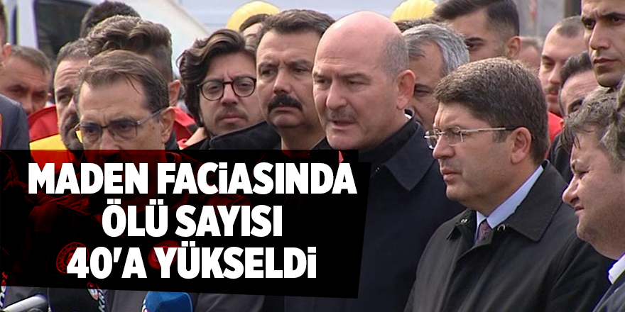 Maden faciasında ölü sayısı 40'a yükseldi