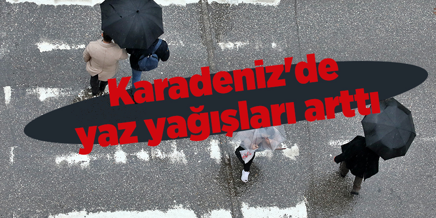 Karadeniz'de yaz yağışları arttı