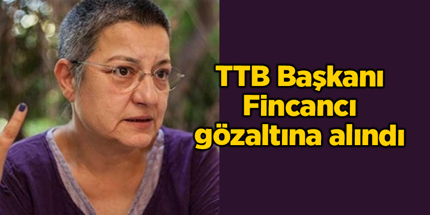 TTB Başkanı Fincancı gözaltına alındı