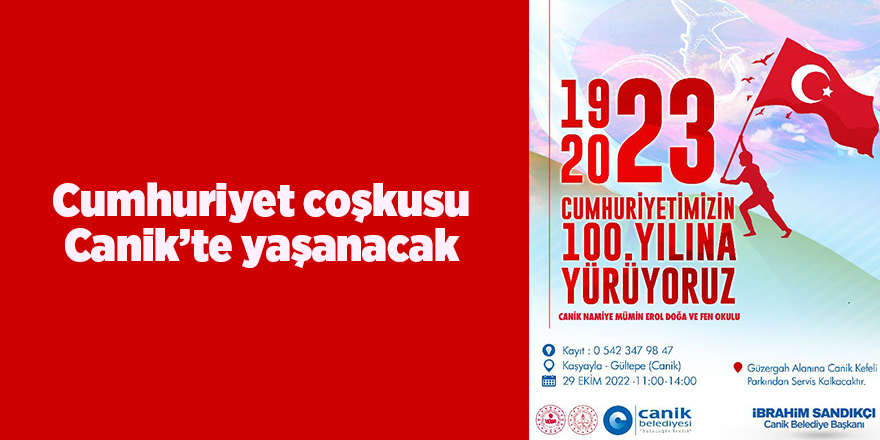 Cumhuriyet coşkusu Canik’te yaşanacak - samsun haber