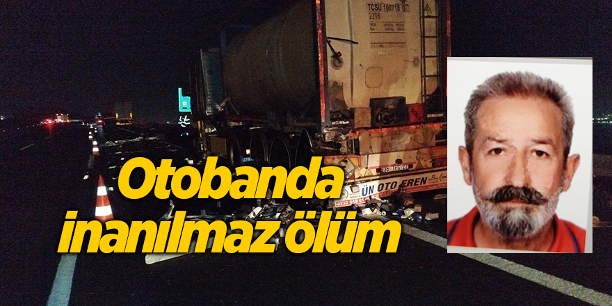 Otobanda inanılmaz ölüm