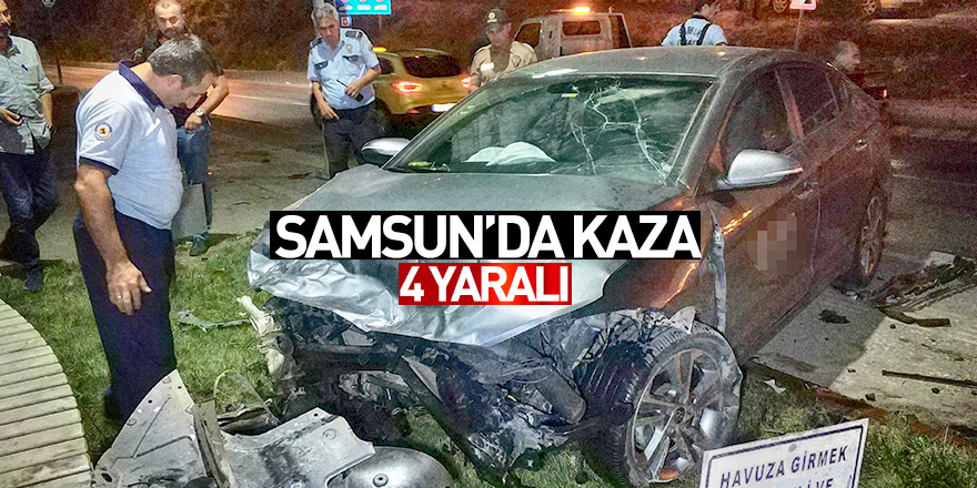 Samsun'da trafik kazası: 4 yaralı