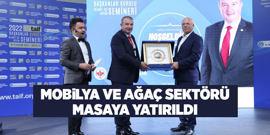 Mobilya ve ağaç sektörü masaya yatırıldı