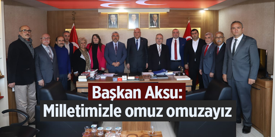 Başkan Aksu'dan MHP'ye ziyaret - samsun haber