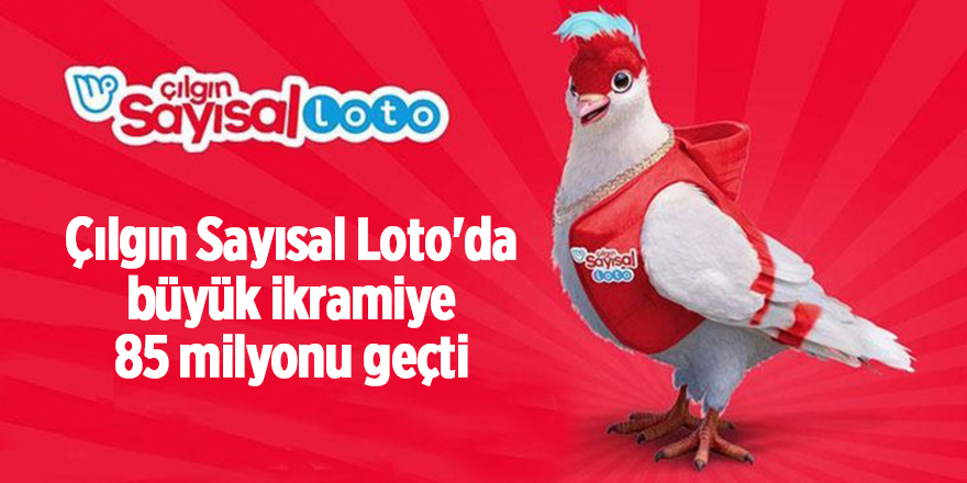 Çılgın Sayısal Loto'da büyük ikramiye 85 milyonu geçti