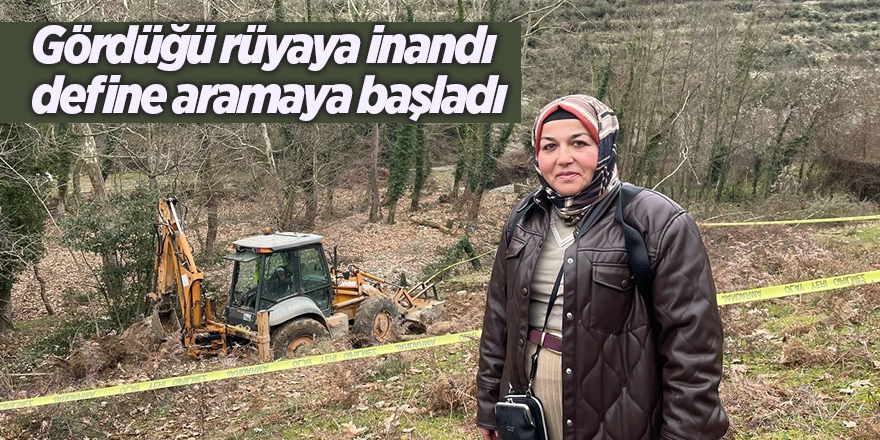 Gördüğü rüyaya inandı  define aramaya başladı