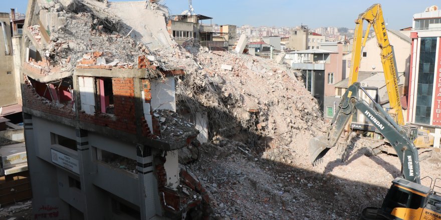 Samsun'da iş merkezinin yıkımında sona gelindi - samsun haber