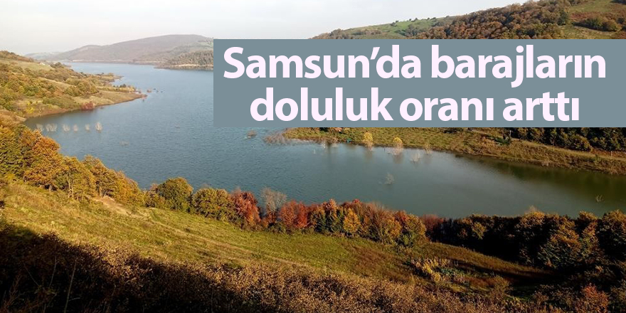 Samsun’da barajların doluluk oranı arttı - samsun haber