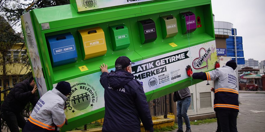 Çarşamba'da çevre dostu proje! Mobil Atık  Getirme Merkezi hizmete girdi - samsun haber