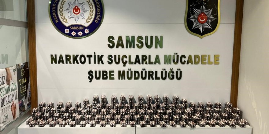 Samsun'a 55 bin 850 uyuşturucu hap sevkiyatı! 4 gözaltı - samsun haber