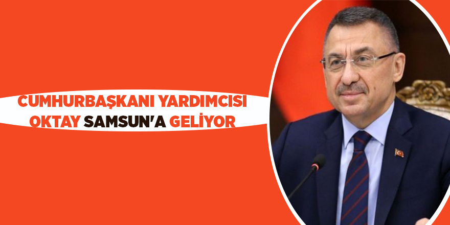 Cumhurbaşkanı Yardımcısı Oktay Samsun'a geliyor