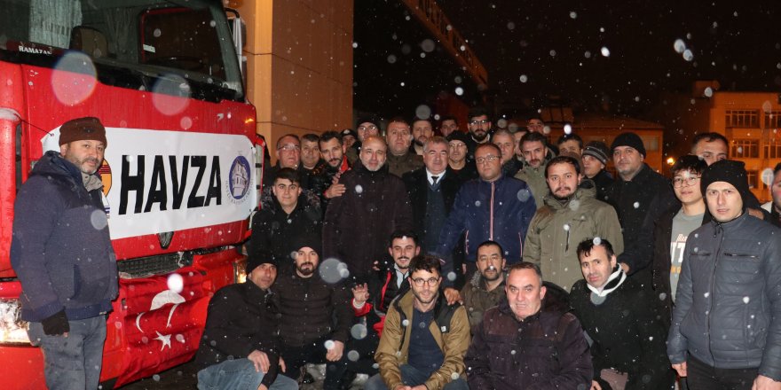 Havza’dan deprem bölgesine yardım tırı - samsun haber