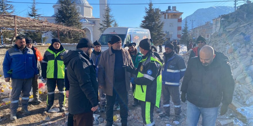 Başkan İbrahim Sandıkçı Deprem Bölgesinde Sahada - samsun haber