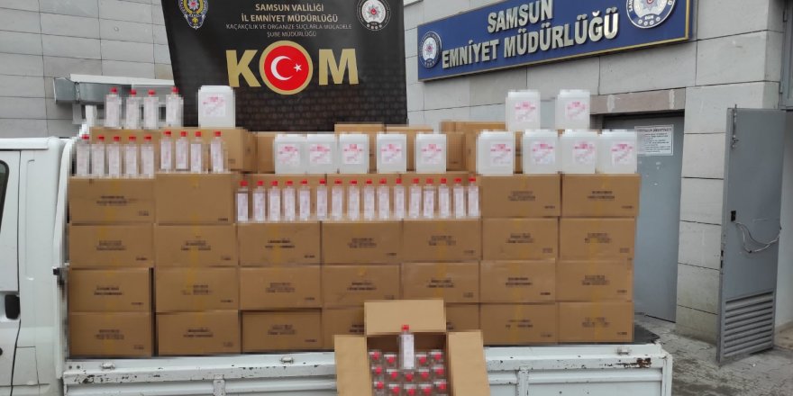 Samsun'da 4 bin litre etil alkol ele geçirildi - samsun haber