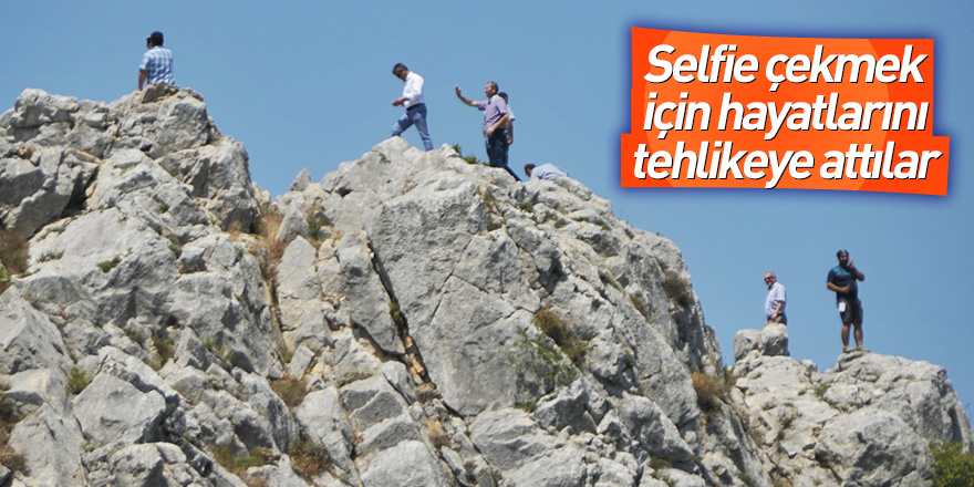 Selfie çekmek için hayatlarını tehlikeye attılar