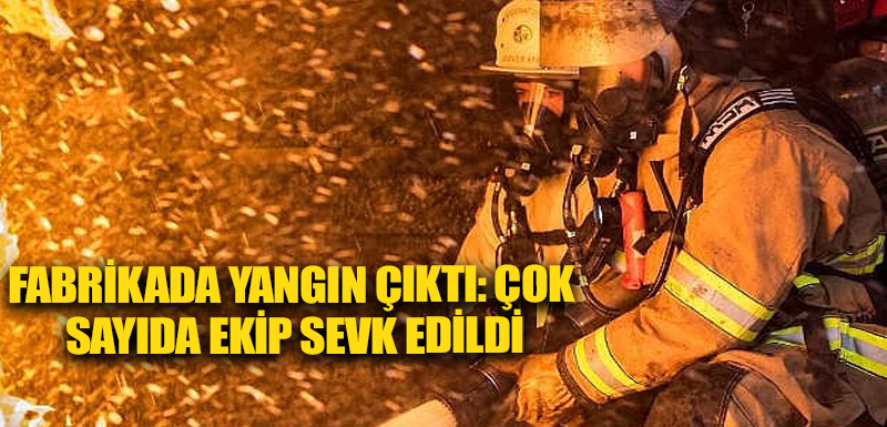 Fabrikada yangın çıktı: Çok sayıda ekip sevk edildi