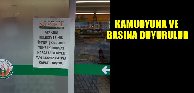 Kamuoyuna ve basına duyurulur