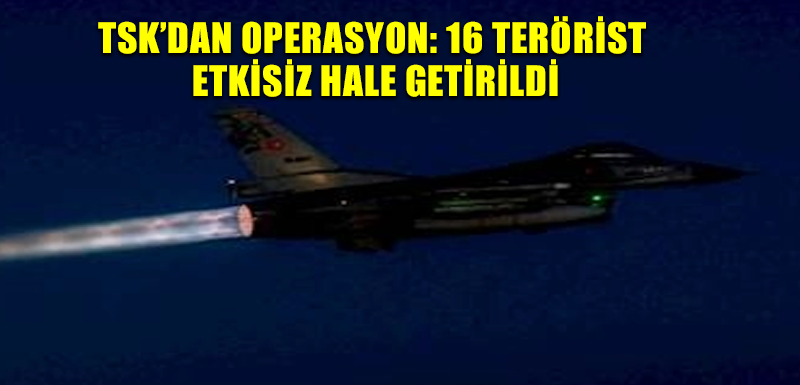 TSK’dan operasyon: 16 terörist etkisiz hale getirildi