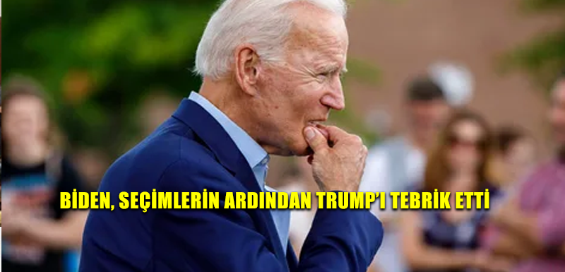 Biden, seçimlerin ardından Trump’ı tebrik etti