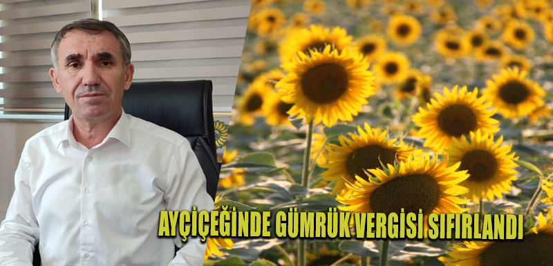 Ayçiçeğinde gümrük vergisi sıfırlandı